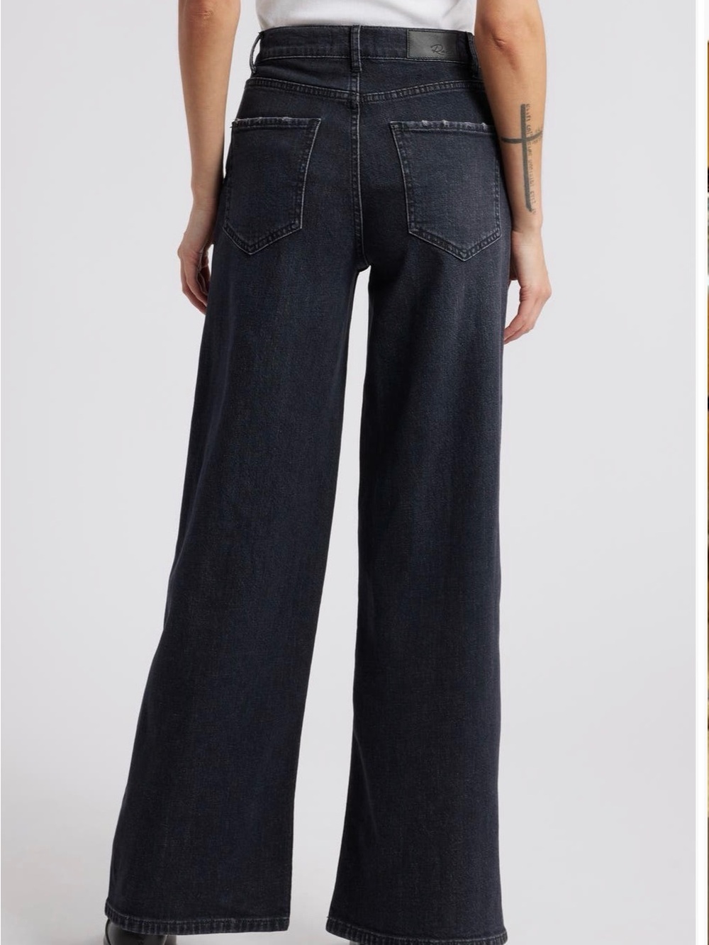 Rails Getty Wide Leg High-Rise Jeans in Black - Women's